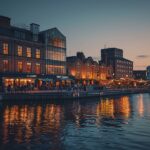 Vue de Liverpool avec ses attractions emblématiques